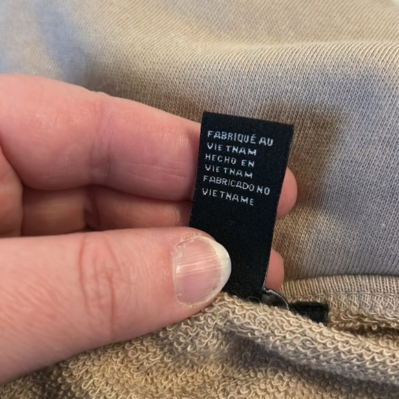 Camel Coloured Sweat-Dress with Pockets, Sz S - Picture 6 of 6